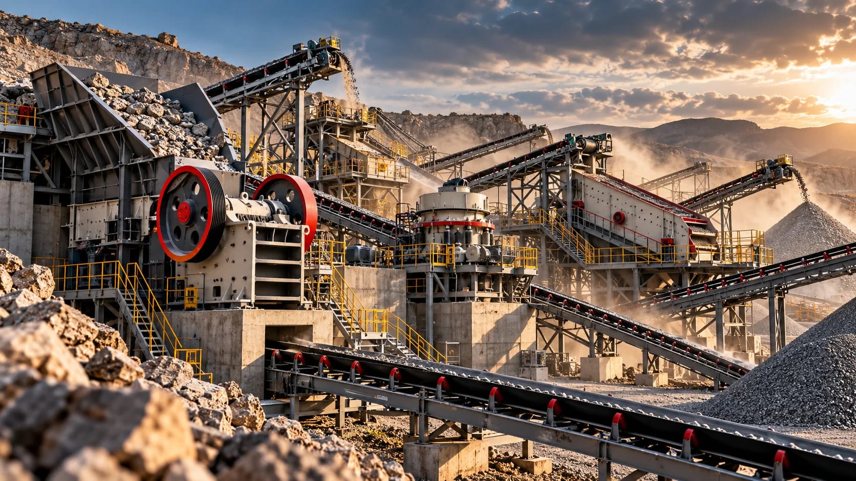 Illustrative equipment: Complete Crushing Production Lines